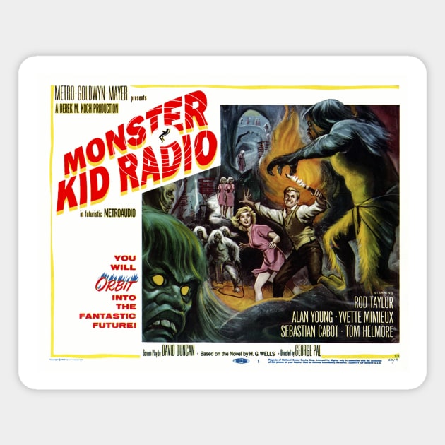 Time for the Monster Kid Radio Time Machine Magnet by MonsterKidRadio